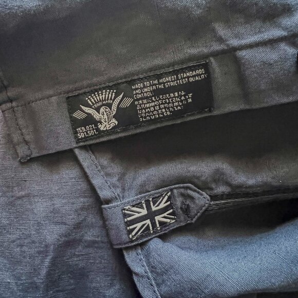 Superdry Japan brand British Design Dark Blue Cotton/Flax US Size Small NWOT - Picture 6 of 9